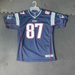 NFL Nike On Field Gronkowski 87 Gronk Football Jersey Patriots  Size XL Junior